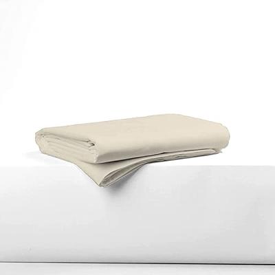 100% Cotton Twin Size Fitted Sheets Only Ivory, Hotel Quality