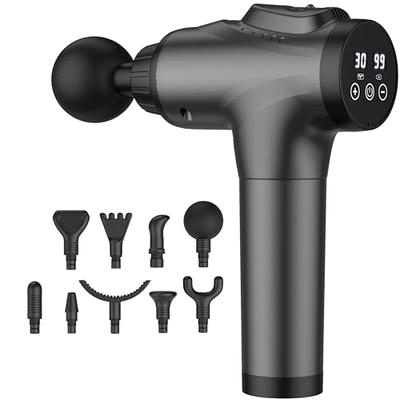 99 Speeds Massage gun , Muscle Massage Gun Deep Tissue for Athletes,  Portable Percussion Massager with 6 Massage Heads, Electric Handheld Body