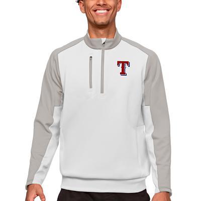 Antigua Women's Texas Rangers White Victory Crew Pullover