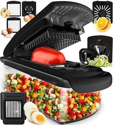 Fullstar Vegetable Chopper - Spiralizer Vegetable Slicer - Onion Chopper  with Co