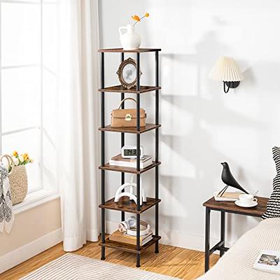 HOOBRO 6-Tier Corner Shelf, Corner Square Rack Display Shelf, Tall Storage  Rack Plant Stand, Corner Bookcase for Small Spaces, Living Room, Home  Office, Kitchen, Rustic Brown and Black BF55CJ01 - Yahoo Shopping