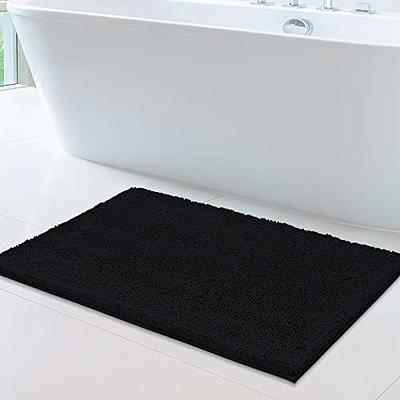 ITSOFT Extra Large Plush Microfiber Non Slip Soft Bathroom Rug, Absorbent  Machine Washable Chenille Bath Mat