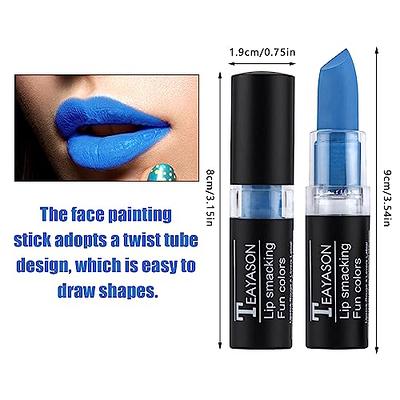 BowJian Blue Eye Black Stick Blue Face Paint Face Body Paint Masquerade  Lips Zombie Sfx Special Effects Clown Makeup Halloween Waterproof Blue Body  Paint Sports Baseball Eye Black Stick Cosplay(Blue) - Yahoo