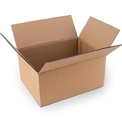 Golden State Art, 4x4x2 Black Shipping Boxes 26 Pack,Corrugated Cardboard  Mailing Box for Small Business, Tab Locking Literature Mailer for Moving