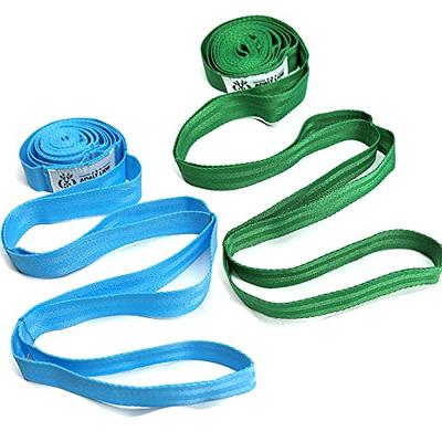 Stretching Strap - Non-Elastic Yoga Strap - The Home Workout Stretch Strap  for Physical Therapy -light green