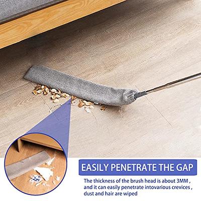 Retractable Gap Dust Cleaner, Microfiber Duster with Extension Pole,  Extendable Duster for Cleaning Long Handle Dust Brush Under Refrigerator  Sofa
