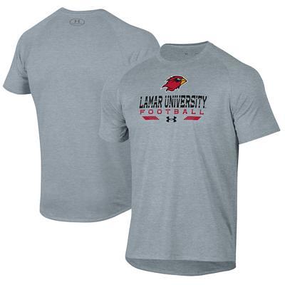 Men's Gray William Jewell Cardinals Football Name Drop T-Shirt