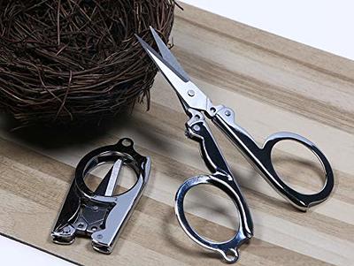 Shapenty Stainless Steel Folding Portable Travel Scissors Small