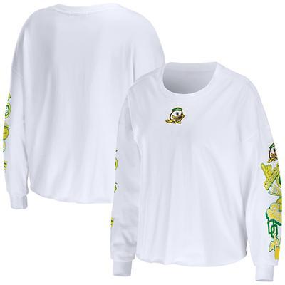 Men's Nike White Oregon Ducks Legend Wordmark Performance Long Sleeve T-Shirt