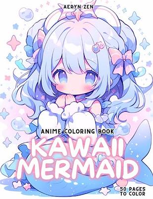 Anime Coloring Book: Creepy Kawaii: Manga Art & Anime Enthusiasts Stress  Relief