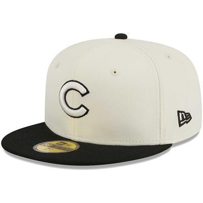 New Era Men's New Era Cream Chicago Cubs Chrome Team Classic 39THIRTY Flex  Hat