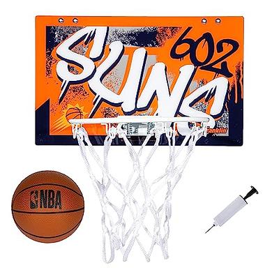 Franklin Sports NBA Phoenix Suns Over The Door Basketball Hoop - Kids Indoor  Basketball Hoop with Mini