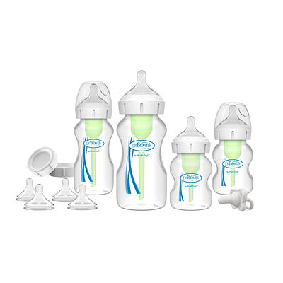 Dr. Brown's Natural Flow Level 1 Narrow Baby Bottle Silicone Nipple, Slow  Flow, 0m+, 100% Silicone Bottle Nipple, 6 Pack 