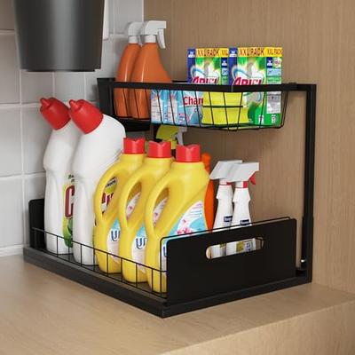 NUOYANG Pull Out Cabinet Organizer Under Sink Organizers and