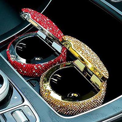 Bling Car Ashtray,Portable Car Ashtray with Lid,Mini Car Trash  Can,Detachable Stainless Steel Smokeless Cylinder Cup Holder Crystal  Diamond Car Ashtray with Blue LED Light for Home Office Travel - Yahoo  Shopping