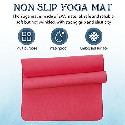 Nuanchu 20 Pcs Yoga Mats Bulk for Kids 60 x 24 x 0.12 Inch Children Yoga