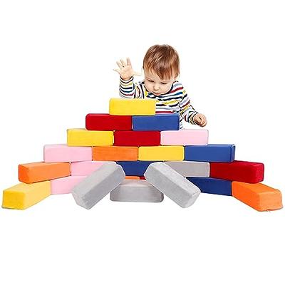 MODEREVE Foam Building Blocks for Kids，24 Pack Soft Foam Blocks for  Toddlers, Large Stacking Building Block Toys Set Gifts for Boys and Girls -  Yahoo Shopping
