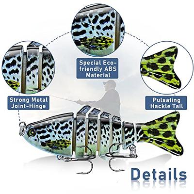 Fishing Lures Multi Jointed Fish Fishing Kits Slow Sinking Lifelike  Swimbait Freshwater and Saltwater Crankbaits for Trout Bass Lures, 3 Pack -  Yahoo Shopping