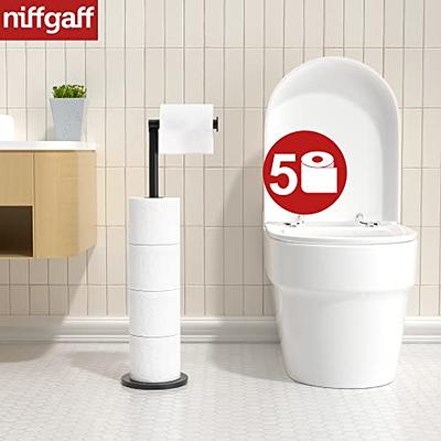 Modern Toilet Paper Holder Free Standing Roll Holder Storage