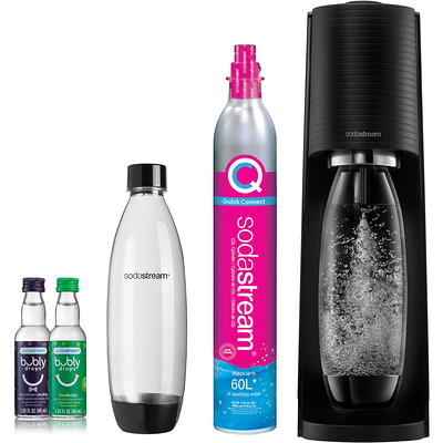  SodaStream Terra Sparkling Water Maker Bundle (Black), with  CO2, DWS Bottles, and Bubly Drops Flavors: Home & Kitchen