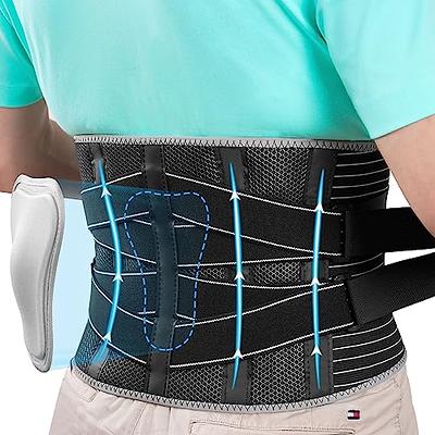 T TIMTAKBO Plus Size 3XL Back Brace with Lumbar Support Pad for Men Women  Bariatric Back Support,Fast Lower Back Pain Relief Waist Belt(Black-3XL Fit