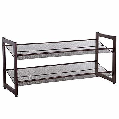 Kitsure Shoe Rack for Entryway - Sturdy & Durable Long Stackable Shoe