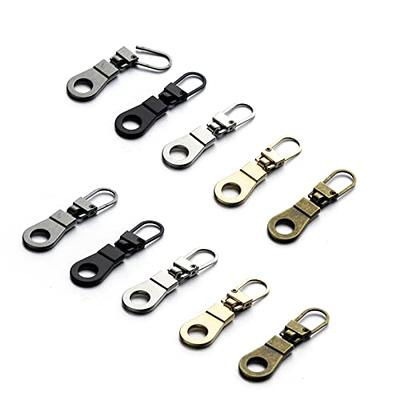  Mizeer Zipper Pull Replacement for Small Holes Zipper,  Detachable Zipper Tab Repair for Clothing Jackets Boots Purse