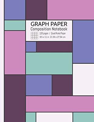 Graph Paper Notebook: 300 Pages, 4x4 Quad Ruled, Grid Paper Composition  (Large, 8.5x11 in.) (Paperback)