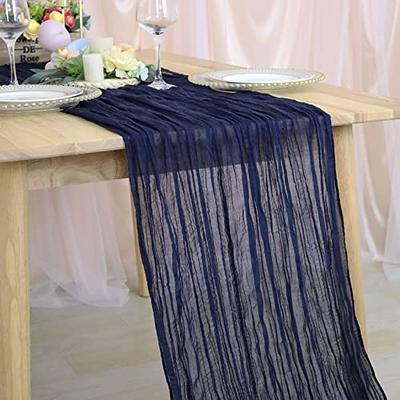  2 PCS 13Ft Table Runner for Wedding, Cotton Cheesecloth Table  Runner Linen Table Runner Rustic Table Runner Bridal Party Decor Wedding  Table Decor (Rust) : Home & Kitchen