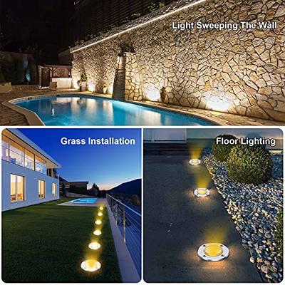 LEONLITE LED Low Voltage Landscape Lights, Well Lights, 6w, 12-24V, IP67  Waterproof, UL Listed, 3000K