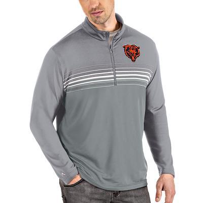 Chicago Bears Antigua Metallic Logo Generation Big & Tall Quarter-Zip  Pullover Top - Black