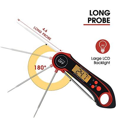 Instant Read Meat Thermometer for Grill and Cooking. Best Waterproof Ultra  Fast Thermometer with Backlight & Calibration. Digital Food Probe for  Kitchen, Outdoor Grilling and BBQ! - Yahoo Shopping