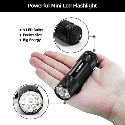 Blukar LED Flashlight, [2 Pack] Super Bright Adjustable Focus Flashlights,  5 Lighting Modes, IPX6 Waterproof Pocket Size Torch for Power Cuts,  Emergency, Outdoor (6 AAA Batteries Included) 