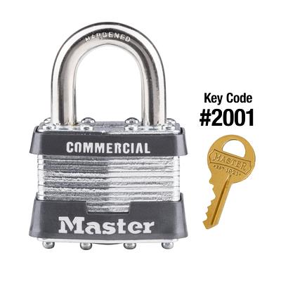 Master Lock Outdoor Keyed Padlock, 1-9/16-in Wide x 1-1/2-in