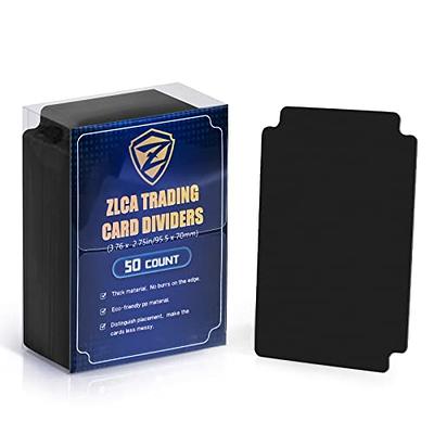 ZLCA 50 Pieces Trading Card Dividers, Playing Card Page Dividers
