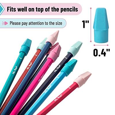 Mr. Pen- White Pencil Top Erasers, 120 pc, Eraser Tops, Eraser Caps for  Pencils
