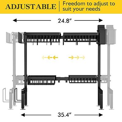 ARSTPEOE Over The Sink Dish Drying Rack, fits All Sinks (24.8-35.4),  Adjustable Dish Drying Rack, Dish Drying Rack Above Kitchen Sink, Dish  Drying