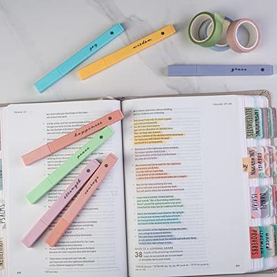 DIVERSEBEE Bible Highlighters and Pens No Bleed, 8 Pack Assorted