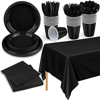 Black White Party Decorations Paper Plates Cups And Napkins Party