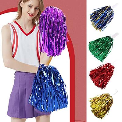 Cheerleading Pom Poms with Handle for Team Spirit Sports Dance