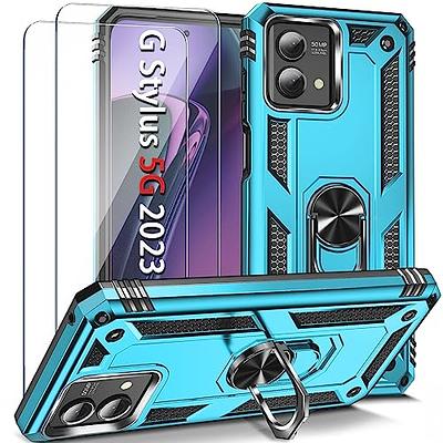 Case for Motorola G Stylus 2023 Case Compatible with Moto G Stylus 2023  Phone Case Cover [with Tempered Glass Screen Protector][Hard PC + Soft