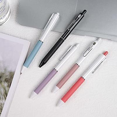 WRITECH Gel Pens Fine Point: 0.5mm 8 Black & 2 Red Ink Pen Set