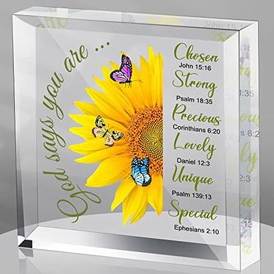  Yulejo Acrylic Christian Gifts for Women Inspirational