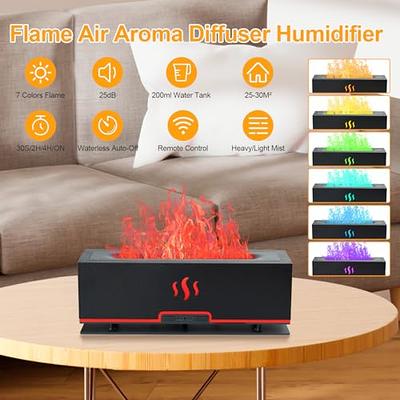 Colorful Flame Air Aroma Diffuser Humidifier, Upgraded 7 Flame