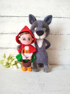 The Puppet Company® Girl in Red & Green Outfit Story Teller Puppet