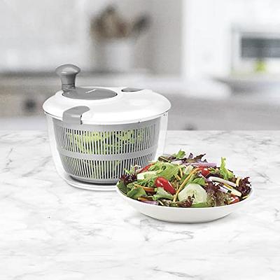 Large Pump Salad Spinner With Drain, Bowl, And Colander - Pump Multi-Use Lettuce  Spinner, Vegetable Dryer, Fruit Washer, Pasta And Fries Spinner - Yahoo  Shopping