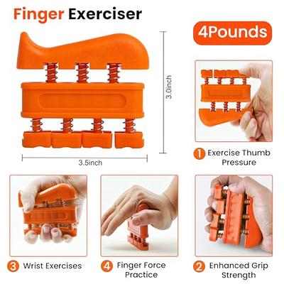 FitBeast Hand Grip Strengthener Workout Kit (5 Pack) Forearm Grip Adjustable Resistance Hand Gripper, Finger Exerciser, Finger Stretcher, Grip