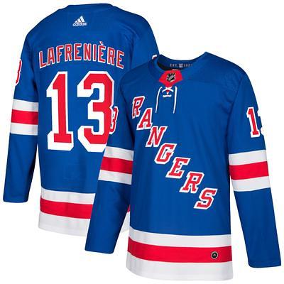 Women's Fanatics Branded Alexis Lafreniere Blue New York Rangers Home Premier Breakaway Player Jersey