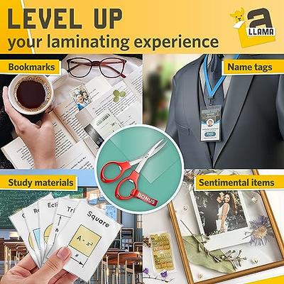 Self Adhesive Laminating Sheets 5.3 x 7.3 Inches 4 Mil Thick 20 Pack Suited  for Photo Size Self Sealing Lamination Sheets 5 x 7