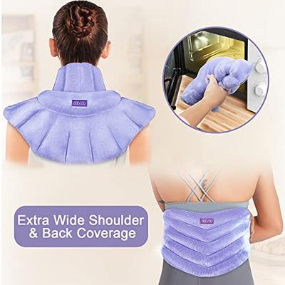 REVIX Microwave Heating Pad for Neck and Shoulders Heated Neck Wrap for Back Pain Relief